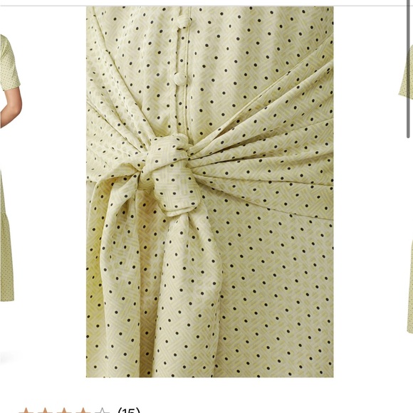 Polka Dot Satin Dress - Picture 4 of 8